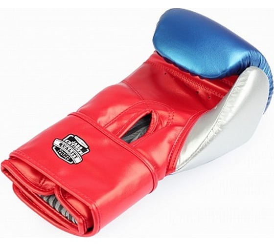 Боксерские перчатки из искусственной кожи Jabb je-4081/us ring синие/красные/серебро 10ун 4690222172850