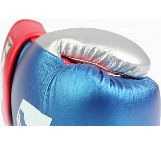 Боксерские перчатки из искусственной кожи Jabb je-4081/us ring синие/красные/серебро 10ун 4690222172850
