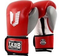 Боксерские перчатки из натуральной кожи Jabb je-4080/us 80 красные/белые 12ун 4690222165487