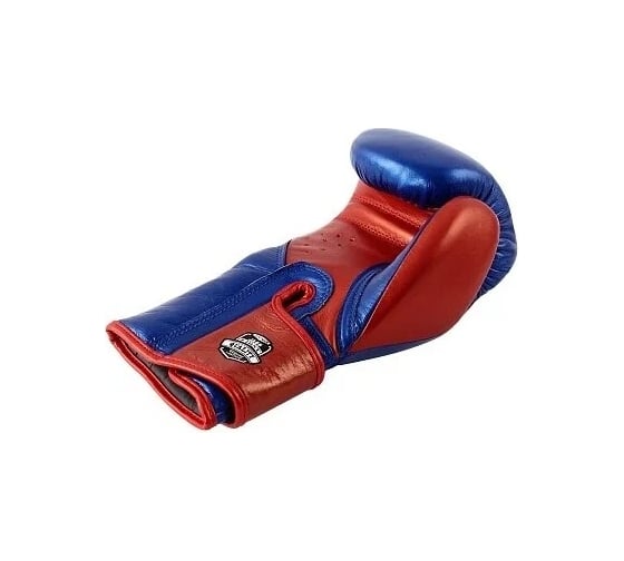 Боксерские перчатки из натуральной кожи Jabb je-4069/eu fight синий/красный 8ун 4690222165333
