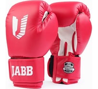 Боксерские перчатки из искусственной кожи Jabb je-4068/basic star красные 10ун 4690222172805