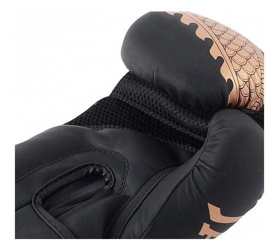Боксерские перчатки из искусственной кожи Jabb je-4070/asia bronze dragon черные 12ун 4690222165838