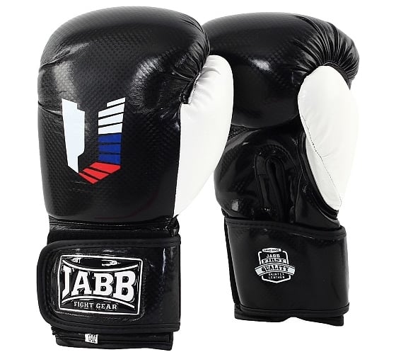 Боксерские перчатки из искусственной кожи Jabb je-4078/us 48 черные/белые 10ун 4690222165500 1