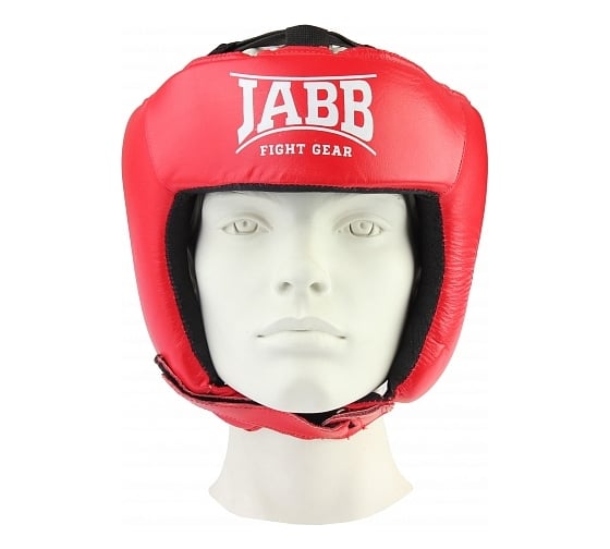 Боксерский шлем Jabb je-2004 натуральная кожа, красный, размер M 4690222120745