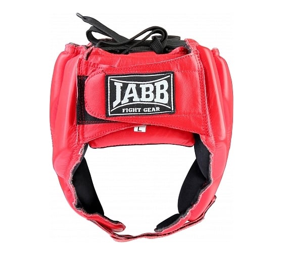 Боксерский шлем Jabb je-2004 натуральная кожа, красный, размер M 4690222120745