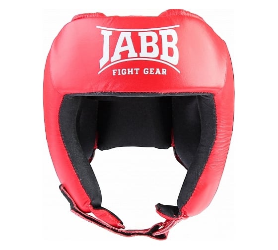 Боксерский шлем Jabb je-2004 натуральная кожа, красный, размер L 4690222120738