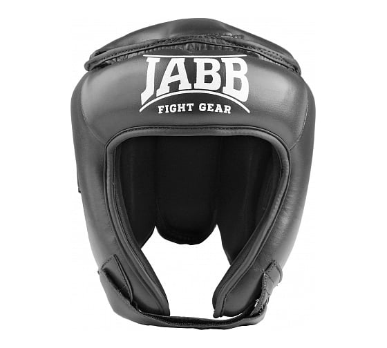 Боксерский шлем Jabb je-2093(l) натуральная кожа, черный, размер M 4690222148350