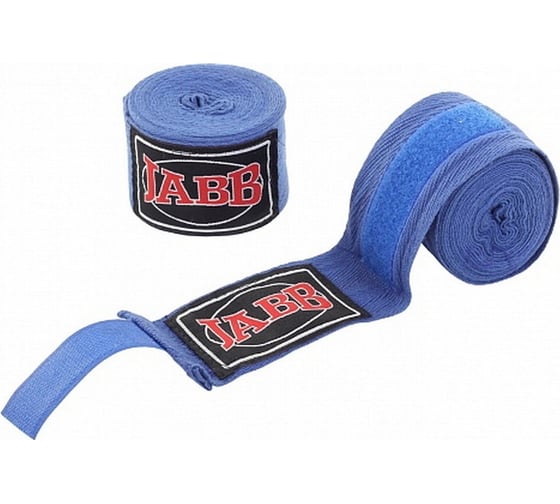 Боксерские бинты Jabb je-3030 синий, 3.5м 4690222121292