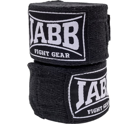 Боксерские бинты Jabb je-3030 черный, 4.5м 4690222159837