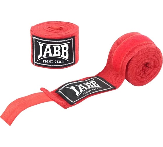 Боксерские бинты Jabb je-3030 красный, 3.5м 4690222121285
