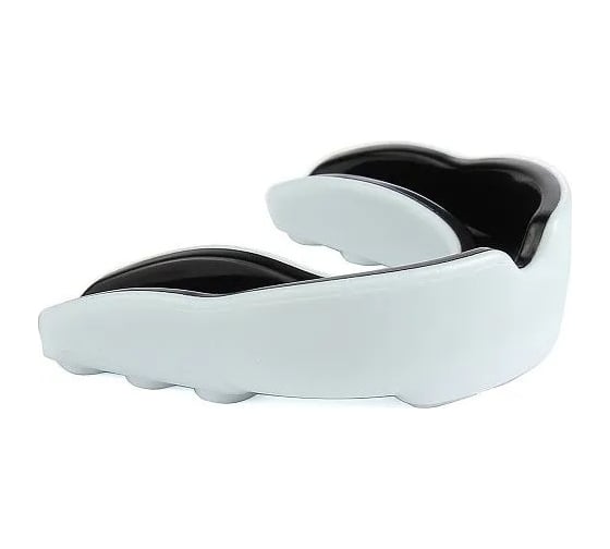 Одночелюстная капа Jabb 1102 jr ece white/black, белый/черный 4690222177466