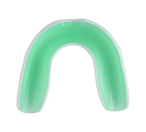 Одночелюстная капа Jabb 1102 sr ece white/green, белый/зеленый 4690222178685