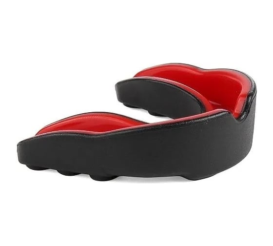 Одночелюстная капа Jabb 1102 sr ece black/red, черный/красный 4690222177480 1