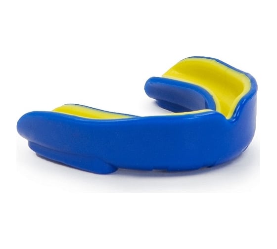 Одночелюстная капа Jabb 1102 sr ece blue/yellow, синий/желтый 4690222178661