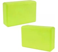 Набор блоков для йоги Nonstopika ZDKblock7.5green 2 шт, зеленый ZDKblock7.5/green