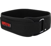 Широкий пояс для тяжелой атлетики Harper Gym Pro Series je-2627 черный, неопрен, размер l 4690222121247