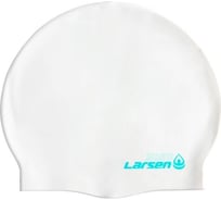 Плавательная шапочка Larsen mc43, силикон, белая 4690222173529