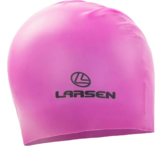 Плавательная шапочка Larsen ls78, силикон, розовый неон 4690222134933
