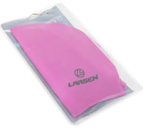 Плавательная шапочка Larsen ls78, силикон, розовый неон 4690222134933