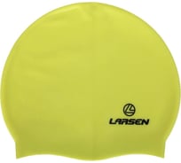 Плавательная шапочка Larsen ls77, силикон, лайм 4690222134926
