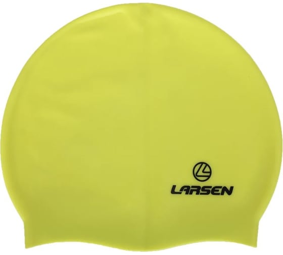 Плавательная шапочка Larsen ls77, силикон, лайм 4690222134926 1