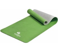 Спортивный коврик для йоги и пилатеса Nonstopika Relax, размер 183х61х0.6см, зеленый, 2 стороны yoga_mat3