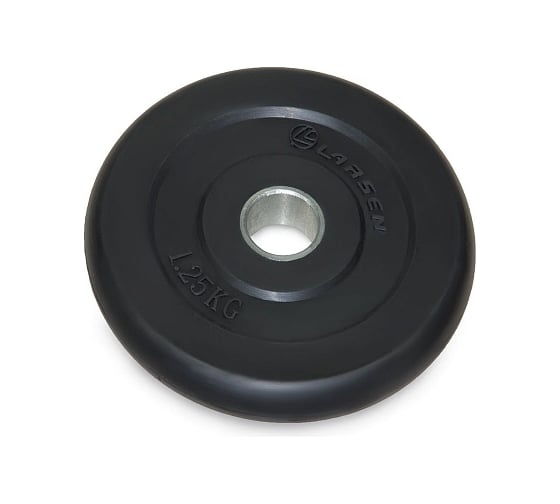 Обрезиненный диск Larsen nt121 черный, 31мм, 1.25кг 4690222048315 1