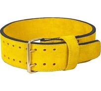 Пояс для тяжелой атлетики Harper Gym Pro Series je 2633-y желтый, натуральная кожа 4690222168723