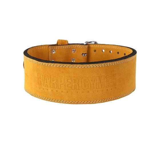 Пояс для тяжелой атлетики Harper Gym Pro Series je 2633-y желтый, натуральная кожа 4690222168723