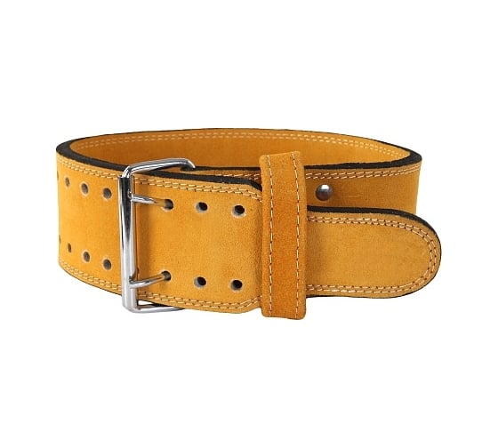 Пояс для тяжелой атлетики Harper Gym Pro Series je 2633-y желтый, натуральная кожа 4690222168723