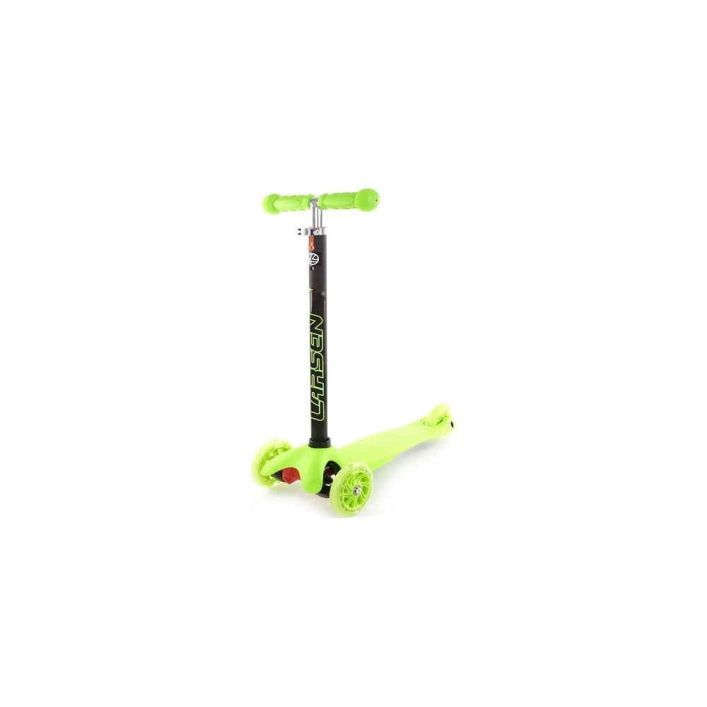Трехколесный самокат Larsen wave lights green 4690222158571 - выгодная ...