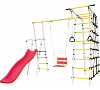 Дачный комплекс богатырь + цепные качели 103.07.06-01 ROMANA белый/желтый C01067905