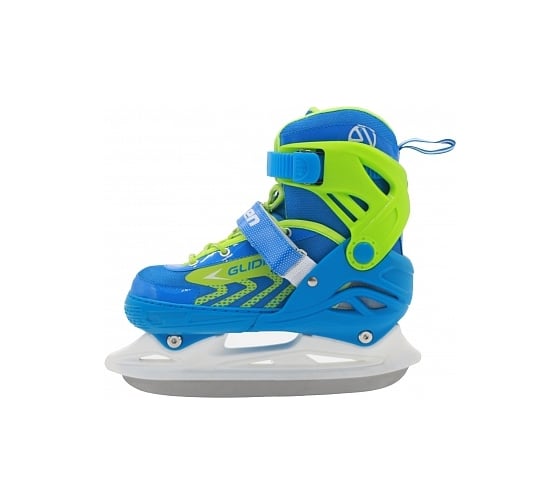 Ледовые раздвижные коньки Larsen glide blue/green, р. 31-34 4690222172003