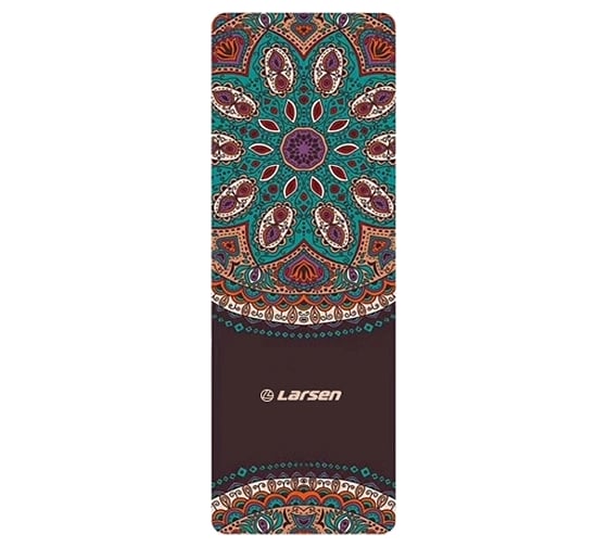 Коврик для фитнеса и йоги Larsen style 3 microfiber, 183x61x0.3см 4690222178890