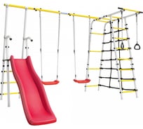 Дачный комплекс ROMANA богатырь плюс-2 + пластиковые качели 103.12.06-02 белый/желтый C01068101