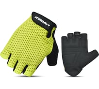 Перчатки для фитнеса Larsen 02-21, lime/black, S 4690222176995