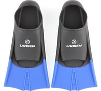 Укороченные силиконовые ласты Larsen 6975 черный/синий, 33-35 4690222157420