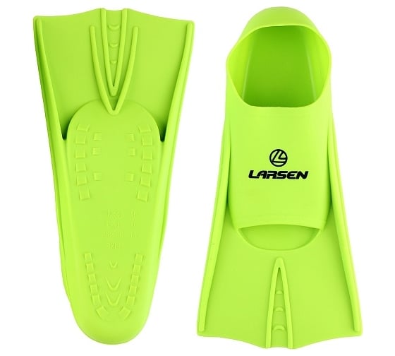 Укороченные силиконовые ласты Larsen 6975 лайм, 33-35 4690222173581