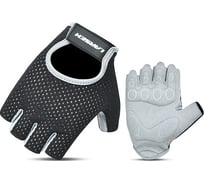 Перчатки для фитнеса Larsen 01-21 black/grey, S 4690222176735