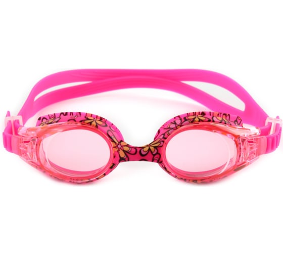 Плавательные детские очки Larsen ds-kj06 pink flower 4690222154733
