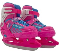 Ледовые раздвижные коньки Larsen glide pink/white, р. 39-42 4690222172058