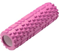 Массажный валик|ролл для фитнеса Shark fit, мфр, 30 см, розовый 28609