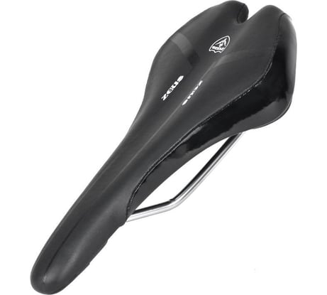 Седло ZEUS Z-1010 MTB Sport 280x143 мм, рельсы сталь, анатомическое, черный/белый HQ-0014019