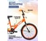 Велосипед ALTAIR KIDS 20, диаметр колес 20, 1 скорость, размер рамы 13, 2022, ярко-оранжевый/белый IBK22AL20042 3
