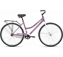 Велосипед ALTAIR CITY LOW 28, диаметр колес 28, 1 скорость, размер рамы 19, 2023, фиолетовый/белый RB3C8100FXVTXWH