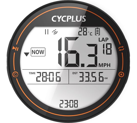 Беспроводной GPS велокомпьютер Cycplus M2, 19 функций CYC_M2