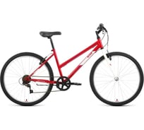 Велосипед ALTAIR MTB HT 26 low, диаметр колес 26, 6 скоростей, размер рамы 15, 2022, красный/белый IBK22AL26120