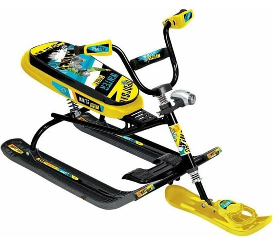 Снегокат Nika winter sport черный каркас ТС5/С2