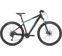 Велосипед FORMAT 1412 29, 9 скоростей, рост M, 2023г, черный-матовый/синий-матовый RBK23FM29358