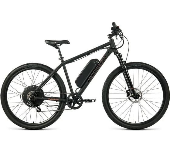 Велосипед E-Forward APACHE 29 E-500, диаметр колес 29, 7 скоростей, размер рамы 19, 2022, черный матовый/черный REB22FW29696